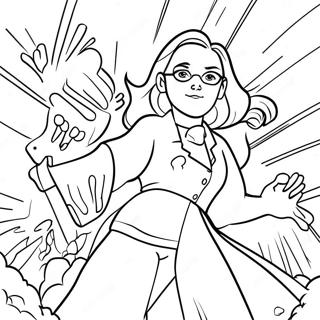 Wandavision Characters In Action Coloring Page 44314-35038