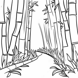 Bamboo Forest Coloring Page 44343-35053