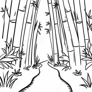 Bamboo Forest Coloring Page 44343-35055