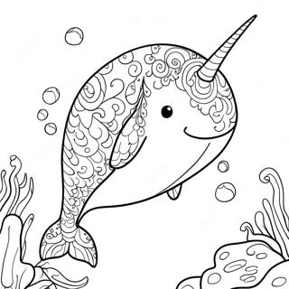 Narwhal Boyama Sayfası 4440-3535