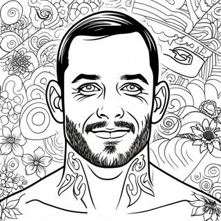 Cm Punk Boyama Sayfaları