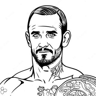 Cm Punk Coloring Page 44413-35104