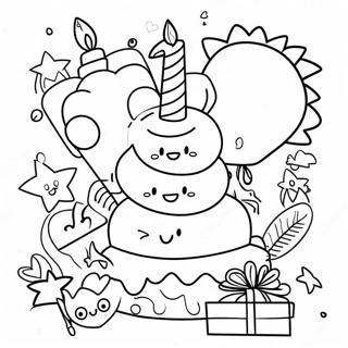 4th Birthday Coloring Pages