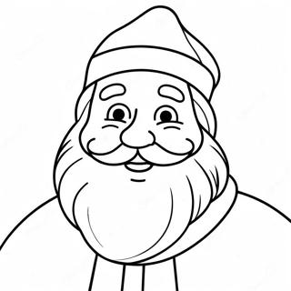 Cheerful Santa Claus Coloring Page 44474-35166