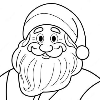 Cheerful Santa Claus Coloring Page 44474-35167