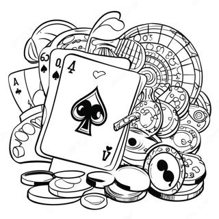 Casino Coloring Pages