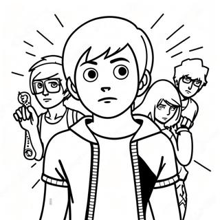 Scott Pilgrim Vs The World Coloring Page 44564-35221