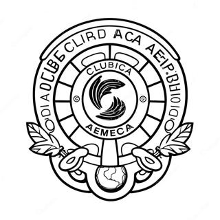 Club America Logo Coloring Page 44603-35244