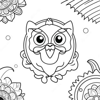 Club America Mascot Coloring Page 44604-35265