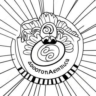 Club America Mascot Coloring Page 44604-35266