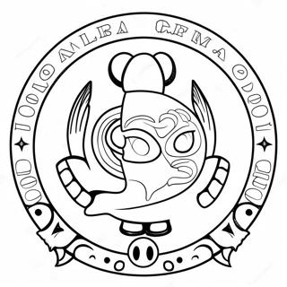 Club America Mascot Coloring Page 44604-35267