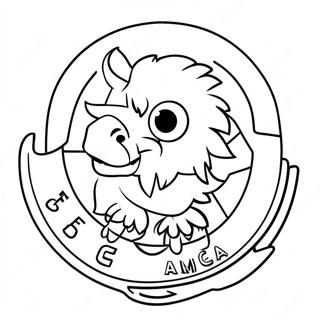 Club America Mascot Coloring Page 44604-35268