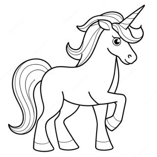 White Unicorn Coloring Page 44763-35383