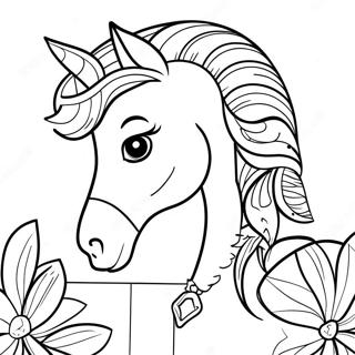 Horse Shoe Coloring Pages