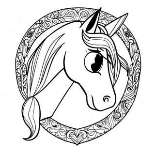 Horse Shoe Coloring Page 44783-35403