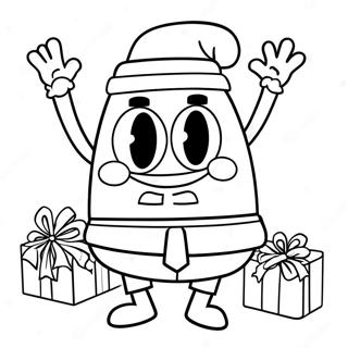 Kleurplaat Van Spongebob Met Kerstmis 44803-35419