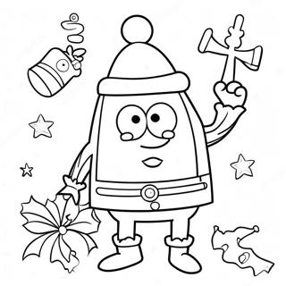 Kleurplaat Van Spongebob Met Kerstmis 44803-35420