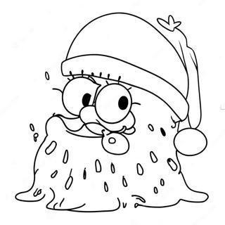 Christmas Spongebob Coloring Pages