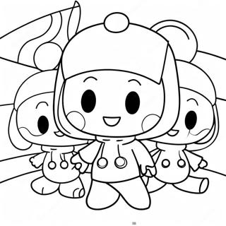 Pocoyo And Friends Adventure Coloring Page 4481-3567