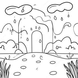 Rainy Day For Adults Coloring Pages