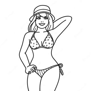 Swimsuit Coloring Pages