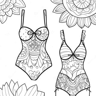 Swimsuit Coloring Pages