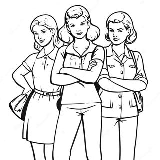 Nancy Drew And Friends Coloring Page 44884-35482