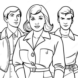 Nancy Drew And Friends Coloring Page 44884-35483