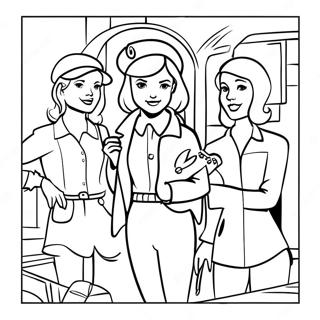 Nancy Drew And Friends Coloring Page 44884-35484