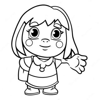 Dora Christmas Coloring Page 44893-35470