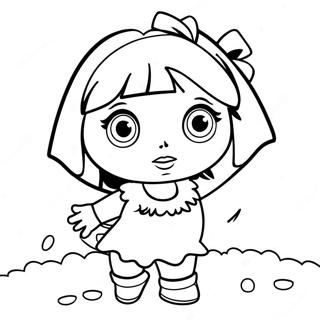 Dora Christmas Coloring Page 44893-35471