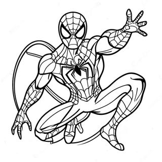 Iron Spider In Action Coloring Page 44923-35513