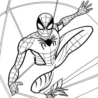 Iron Spider In Action Coloring Page 44923-35515