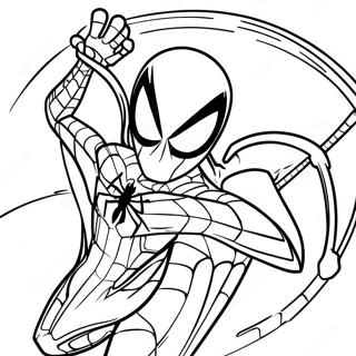 Iron Spider In Action Coloring Page 44923-35516