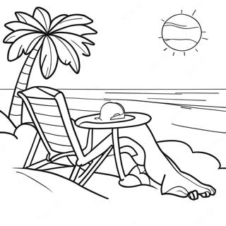 Barbie Beach Coloring Pages