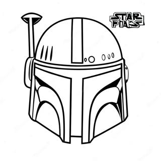 Boba Fett Helmet Coloring Page 44943-35528