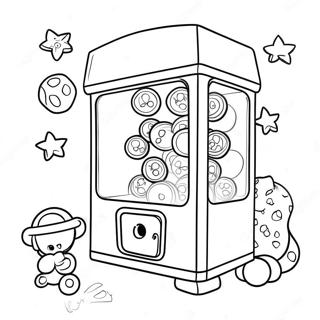 Claw Machine Coloring Pages