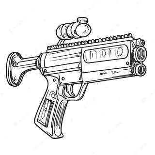 Realistic Machine Gun Coloring Page 44964-35541