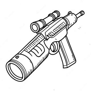 Realistic Machine Gun Coloring Page 44964-35544