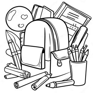 Back To School 3rd Grade Classroom Coloring Page 44983-35581