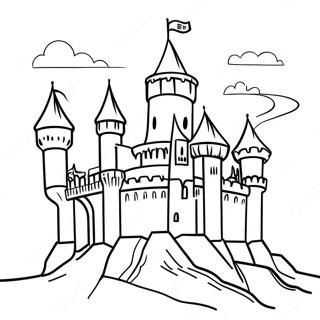 Medieval Castle Coloring Page 45003-35562