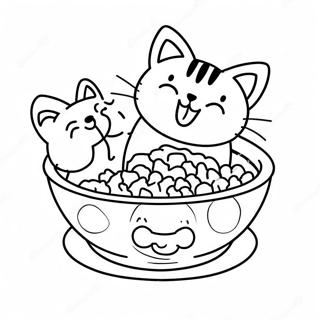 Cat Food Coloring Pages