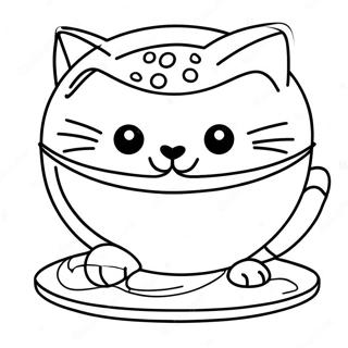 Cat Food Bowl Coloring Page 45033-35611