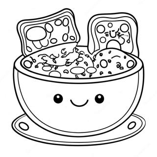 Cat Food Bowl Coloring Page 45033-35612