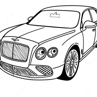 Bentley Luxury Car Coloring Page 45043-35660