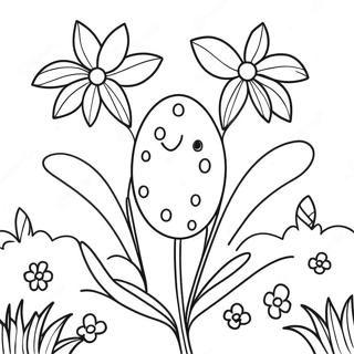 Easter Flowers Coloring Page 45073-35615