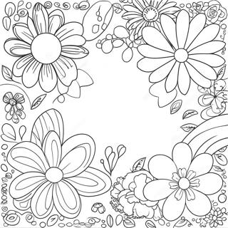 Easter Flowers Coloring Page 45073-35616