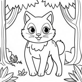 Colorful Klombo In The Forest Coloring Page 45104-35643