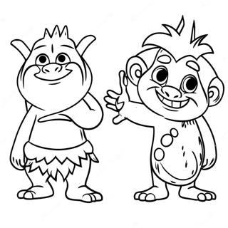 Trolls 3 Coloring Page 45123-35687