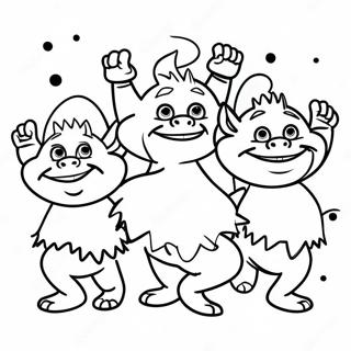 Trolls 3 Coloring Pages